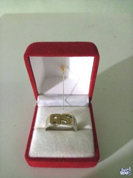 Anillo De Plata 925 Y Oro 18 Kilates Tamaño N° 20