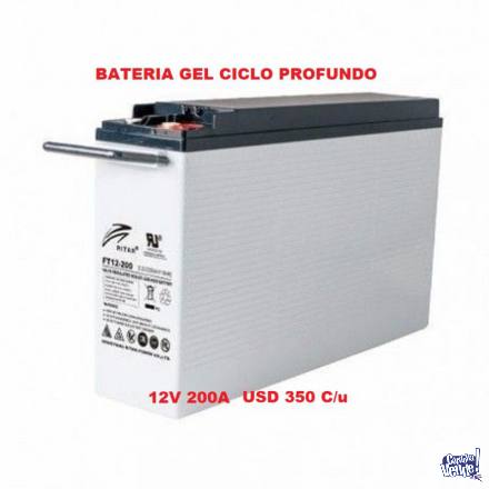 BATERIA 12V 200AH 12V 200ah CICLO PROFUNDO SOLAR UPS ETC en Argentina Vende