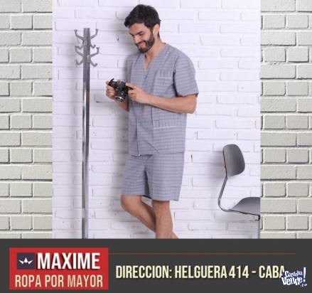Maxime Art 17 - Pijamas Hombre Tela Camisera en Argentina Vende