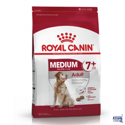 Royal canin mediun adultos para mayores a 7 años x 15kg