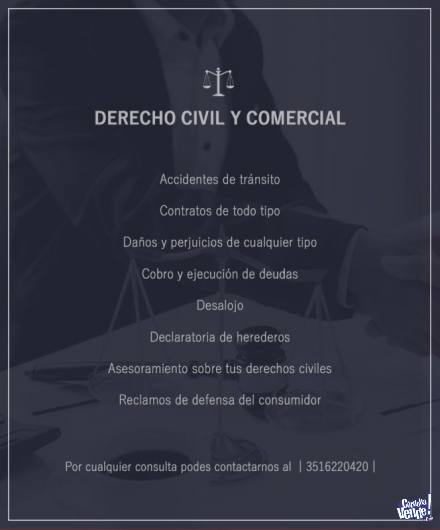 Derechos civiles y comercial. Abogados - Estudió juridico en Argentina Vende