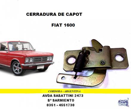 CERRADURA DE CAPOT FIAT 1600