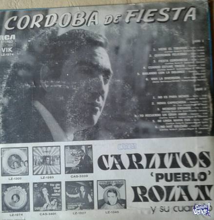 'CORDOBA DE FIESTA' - CARLITOS ROLAN - DISCO LP
