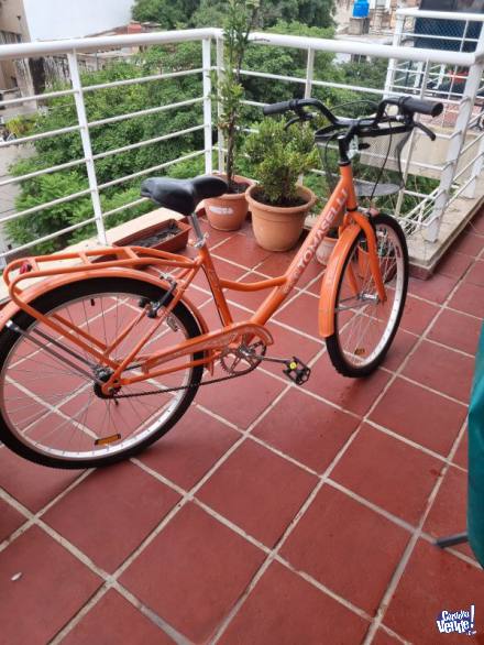 Bicicleta Tomaselli Paseo Lady Rodado 26, naranja (Sin uso)