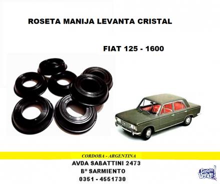 ROSETA MANIJA LEVANTA VIDRIOS FIAT 125 - 1600