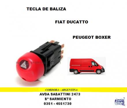 LLAVE TECLA BALIZA FIAT DUCATO - PEUGEOT BOXER