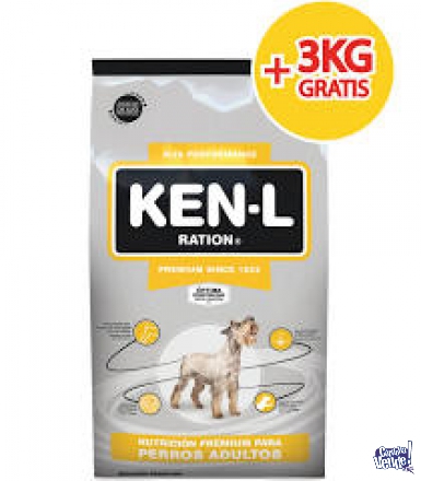 KEN - L RATION ADULTOS X 22+3KG $ 5750 en Argentina Vende