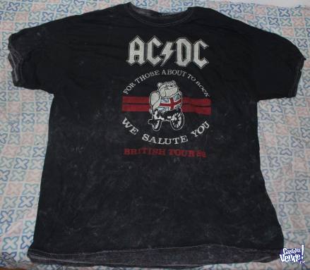 Remera AC/DC - British Tour '82