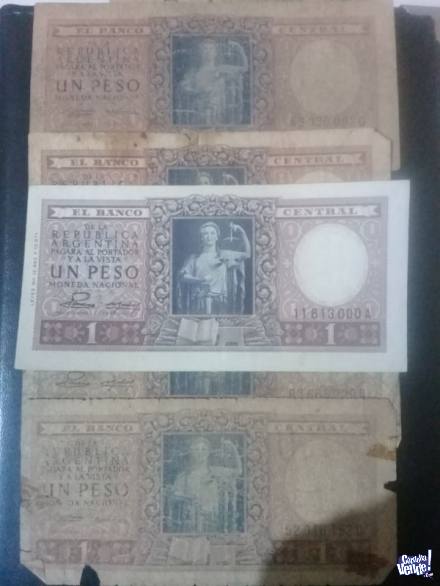 Billete - 1 Peso Leyes 12.962 Y 13.571 - Argentina Año 1947