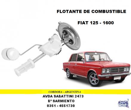 FLOTANTE TANQUE DE NAFTA FIAT 125 - 1600