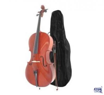 Cello HEIMOND 4/4 con funda, arco, resina y puente