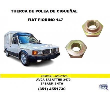 TUERCA DE POLEA DE CIGUEÑAL FIAT FIORINO 147