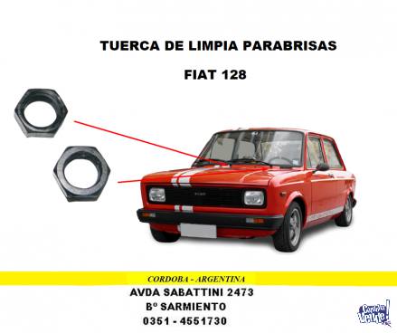 TUERCA DE LIMPIAPARABRISAS FIAT 128 en Argentina Vende