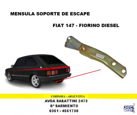MENSULA DE ESCAPE FIAT 147 - FIORINO DIESEL