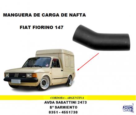 MANGUERA CARGA NAFTA FIAT FIORINO 147
