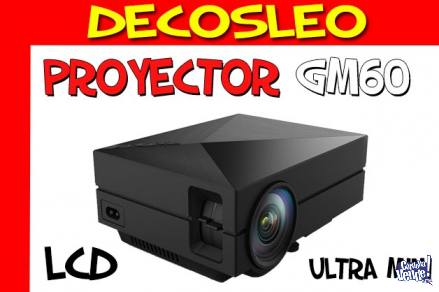 Proyector Tv Led Lcd Gm60 Full Hd Hdmi 1000 Lumens 30000 Hs