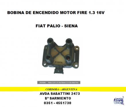 BOBINA ENCENDIDO FIAT PALIO - SIENA FIRE 1.3 16V