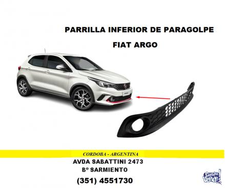 PARRILLA INFERIOR FIAT ARGO