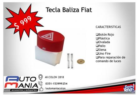 Tecla Baliza Fiat