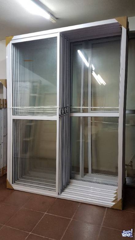 Puerta ventana aluminio 1,50 x 2,00, línea Herrero en Argentina Vende