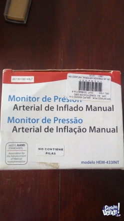 Monitor de Presión Arterial de Inflado Manual