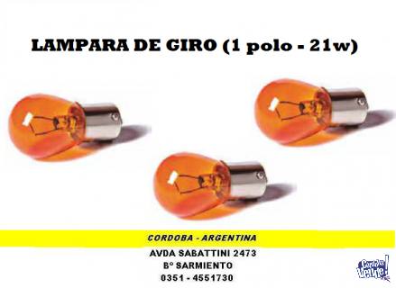 LAMPARA DE GIRO AMBAR 1 POLO 21w