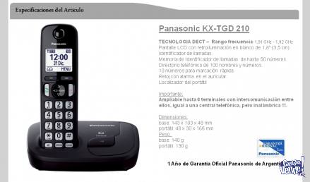 Teléfono Inalámbrico Panasonic E-210 Manos Libres Caller I