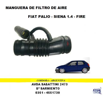 MANGUERA FILTRO AIRE FIAT PALIO-SIENA 1.4