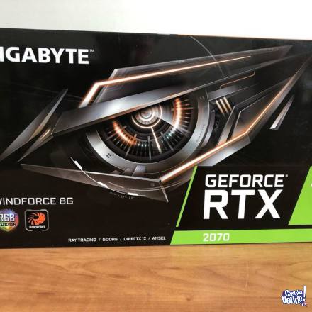 Gigabyte GeForce RTX 2070 Windforce 8G Graphics Card 3X Fans en Argentina Vende