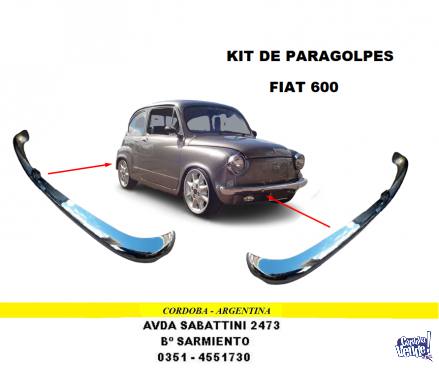 KIT DE PARAGOLPES (DELANTERO Y TRASERO) FIAT 600