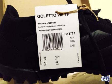 BOTINES GOLETTO VIII PASTO SINTÉTICO Talle 46