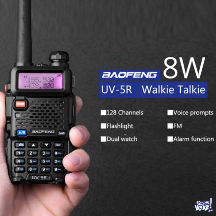 Kit X 2 Handy Walkie Talkie Baofeng Uv5r 4 km Vhf Uhf + Auri