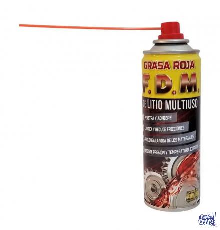 lubricante grasa litio roja fdm pack x 12 unid aerosol