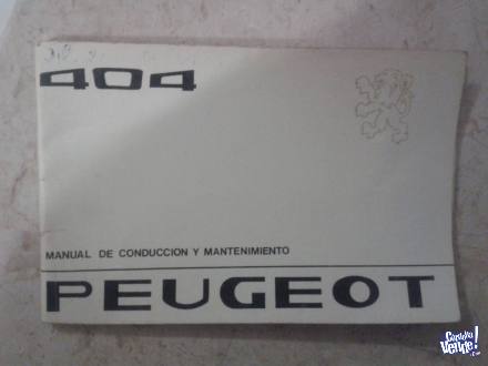 Vendo manual Peugeot  404