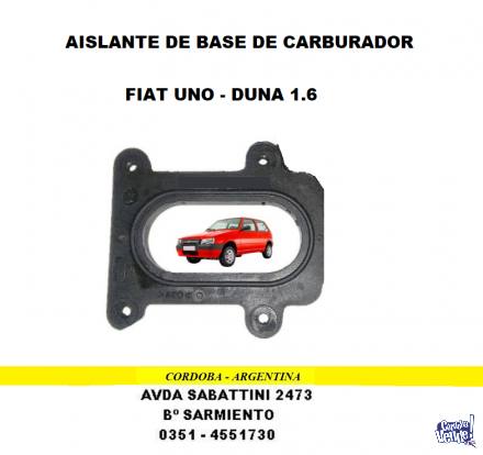 AISLANTE CARBURADOR FIAT DUNA-UNO