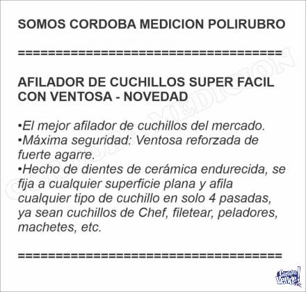 AFILADOR DE CUCHILLOS SUPER FACIL CON VENTOSA - NOVEDAD