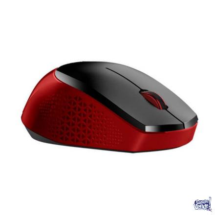 Mouse Inalambrico Silencioso Nx-8000s Rojo Y Negro Genius