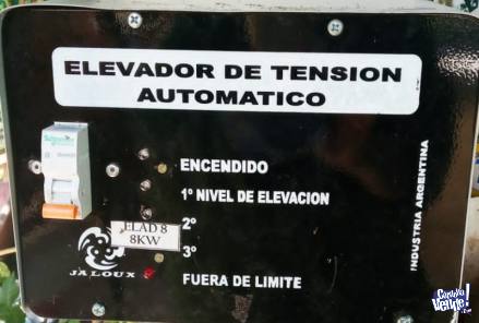 ELEVADOR DE TENSIÓN AUTOMÁTICO  JALOUX 8 KW en Argentina Vende