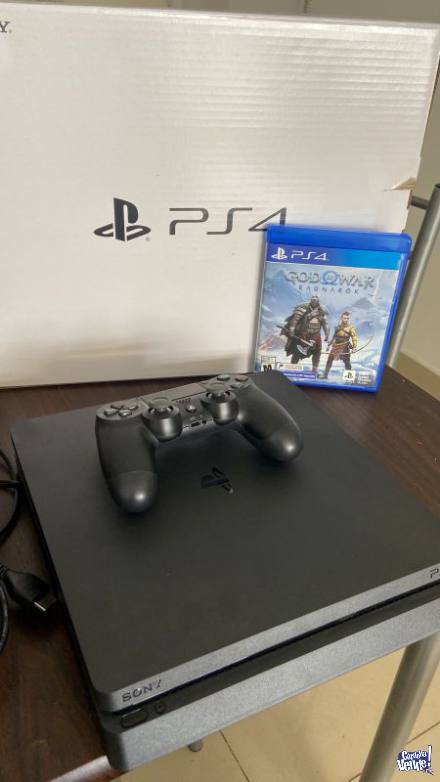 PS4 SLIM 1TB - Con caja, accesorios y factura
