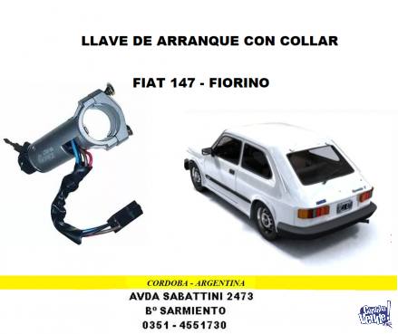 LLAVE DE ARRANQUE CON COLLAR FIAT 147 - FIORINO 147