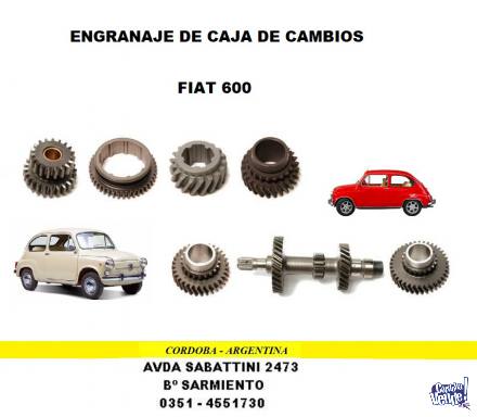 ENGRANAJES CAJA CAMBIO FIAT 600