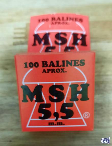BALINES MSH 4,5 y 5,5 mm (estriados)