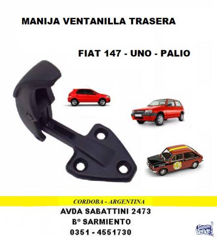 MANIJA VENTANILLA TRASERA FIAT UNO - PALIO - 147