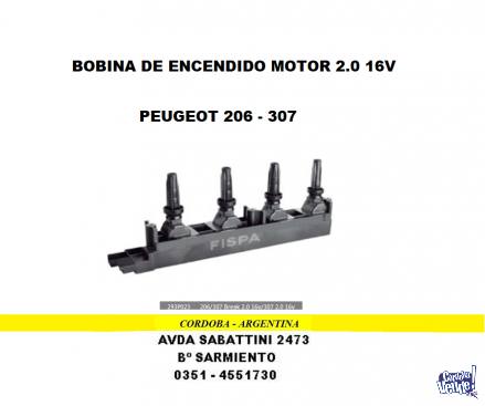 BOBINA ENCENDIDO PEUGEOT 206 - 307 2.0 16V