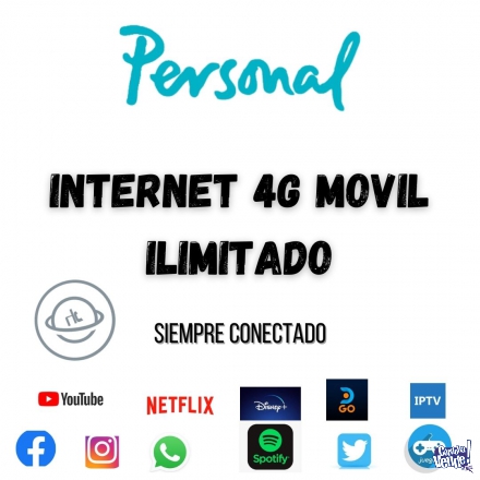 INTERNET MOVIL 4G DATOS ILIMITADOS  