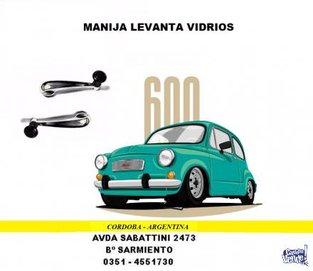 MANIJA LEVANTA VIDRIOS FIAT 600