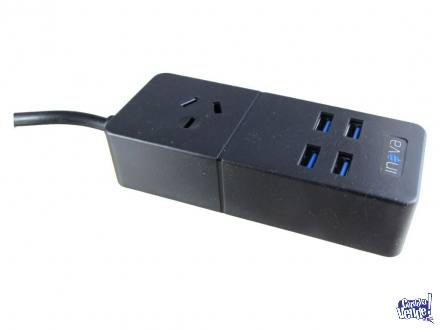 Prolongador Zapatilla Multiple toma 220 v. USB Inova