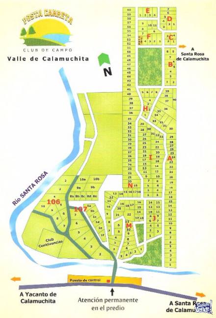 Posta Carreta Calamuchita, venta de lotes y casas.