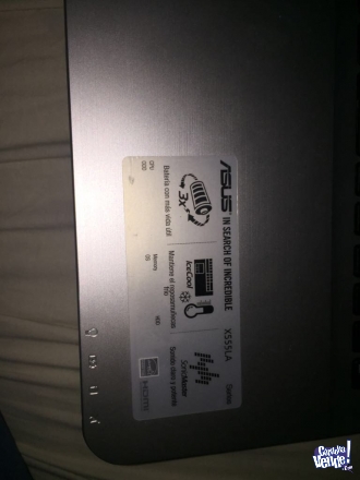 Notebook Asus x555la Core l3 4Gb ram