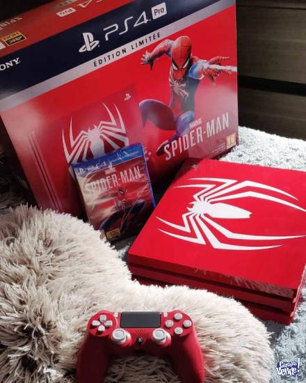 Sony Play Ps4 Pro 1tb Spider-red Edición Limitada
